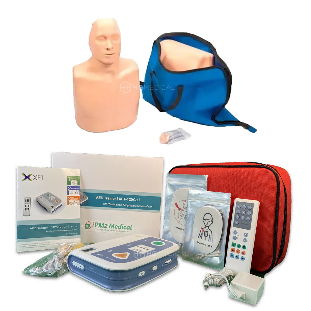 Manequim Treinamento Rcp + Dea De Treinamento